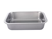Loaf Pan for Ideal Bread Shape Standard loaf pan greased and ready for batter