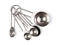 Measuring Tools for Accurate Ingredients Measuring cups and spoons arranged on a countertop
